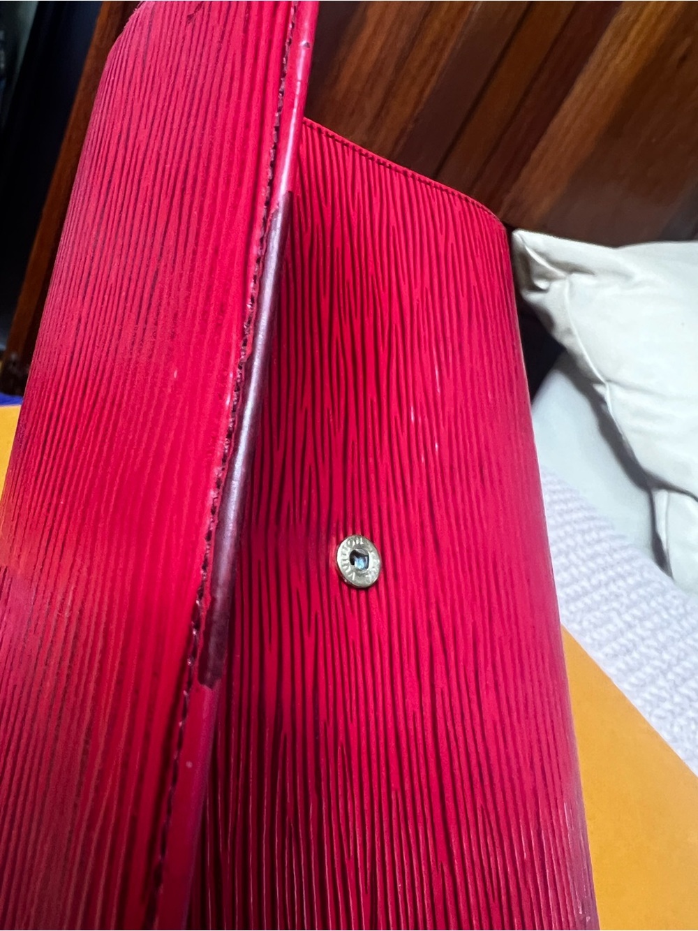 Louis Vuitton Red Epi Leather Continental Wallet - Picture 10 of 15